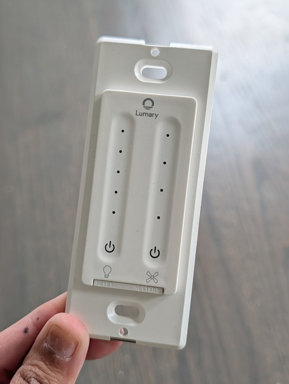 Lumary Smart Wi-Fi 4-Speed Ceiling Fan and Light Switch